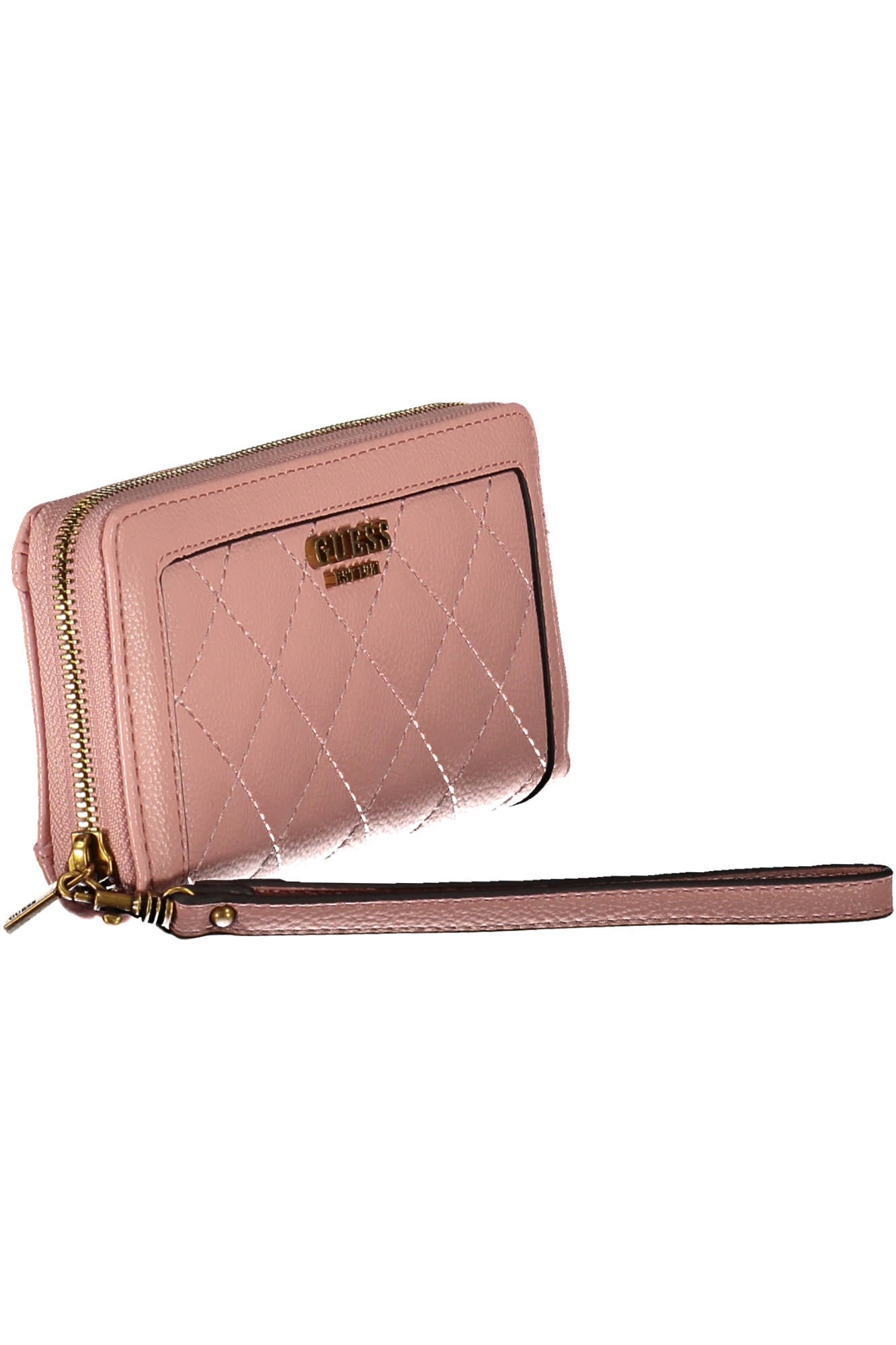 Guess Jeans Pink Polyurethane Wallet - Fizigo