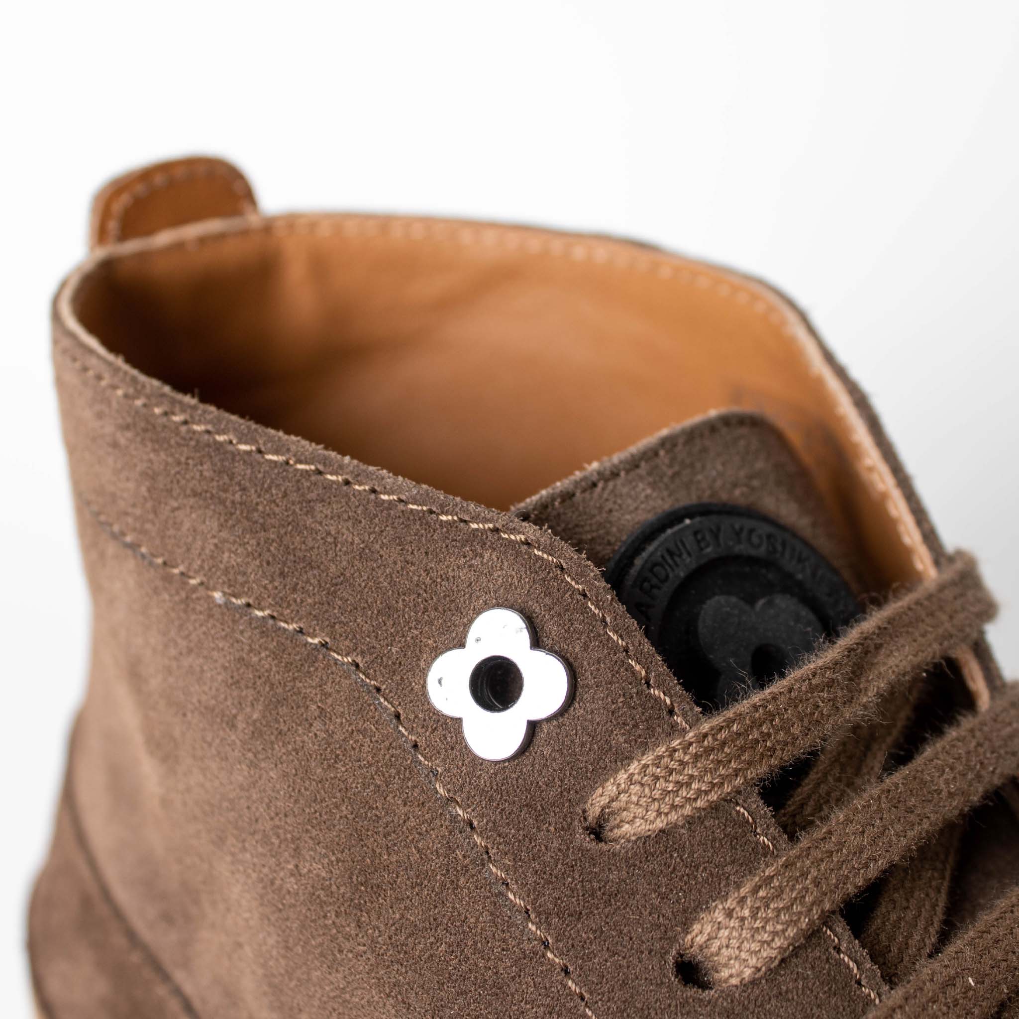 Lardini Brown suede Hi-top sneakers - Fizigo