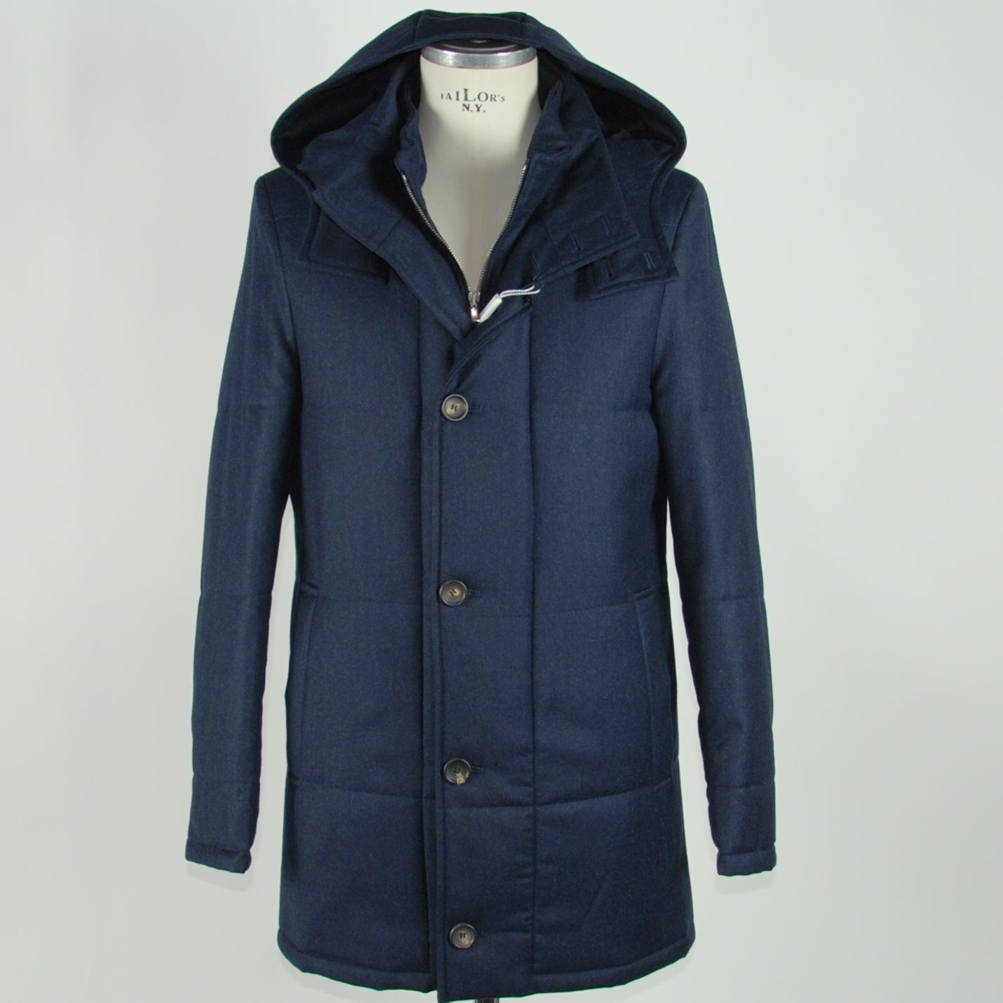 Made in Italy Blue Wool Jacket - Fizigo