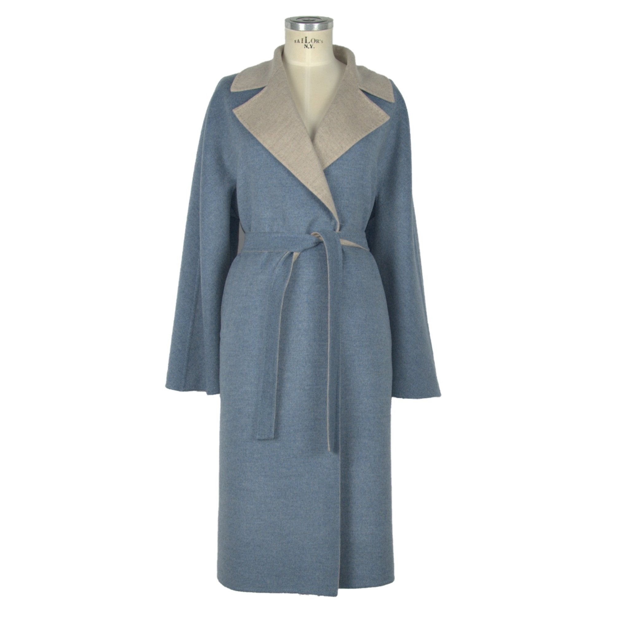 Made in Italy Light Blue Wool Jackets & Coat - Fizigo