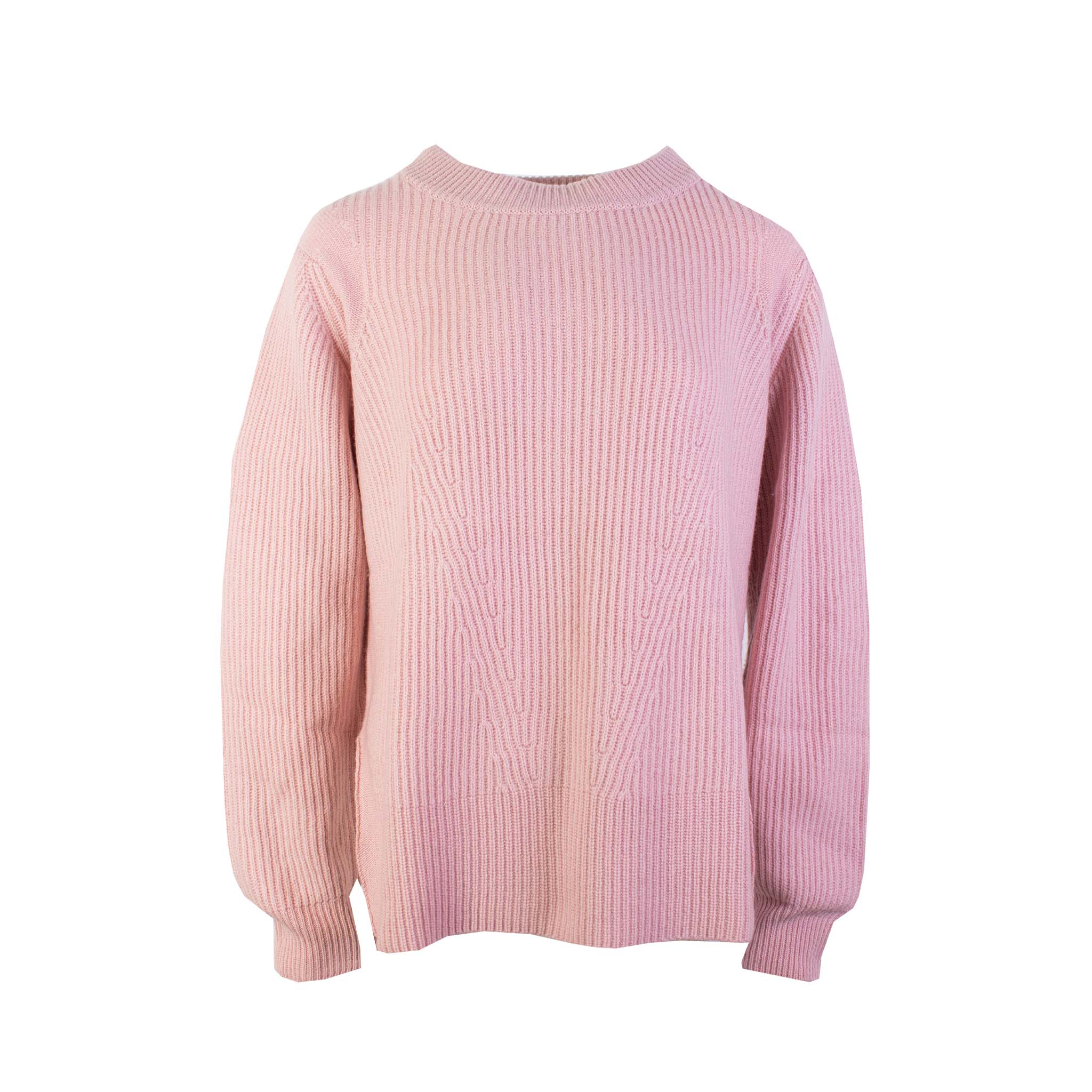 Malo Pink Ribbed Cashmere Sweater - Fizigo