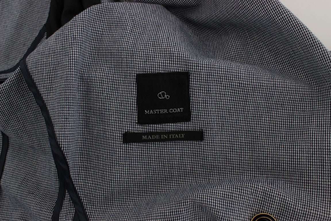 Master Coat Blue Double Breasted Regular Fit Blazer - Fizigo