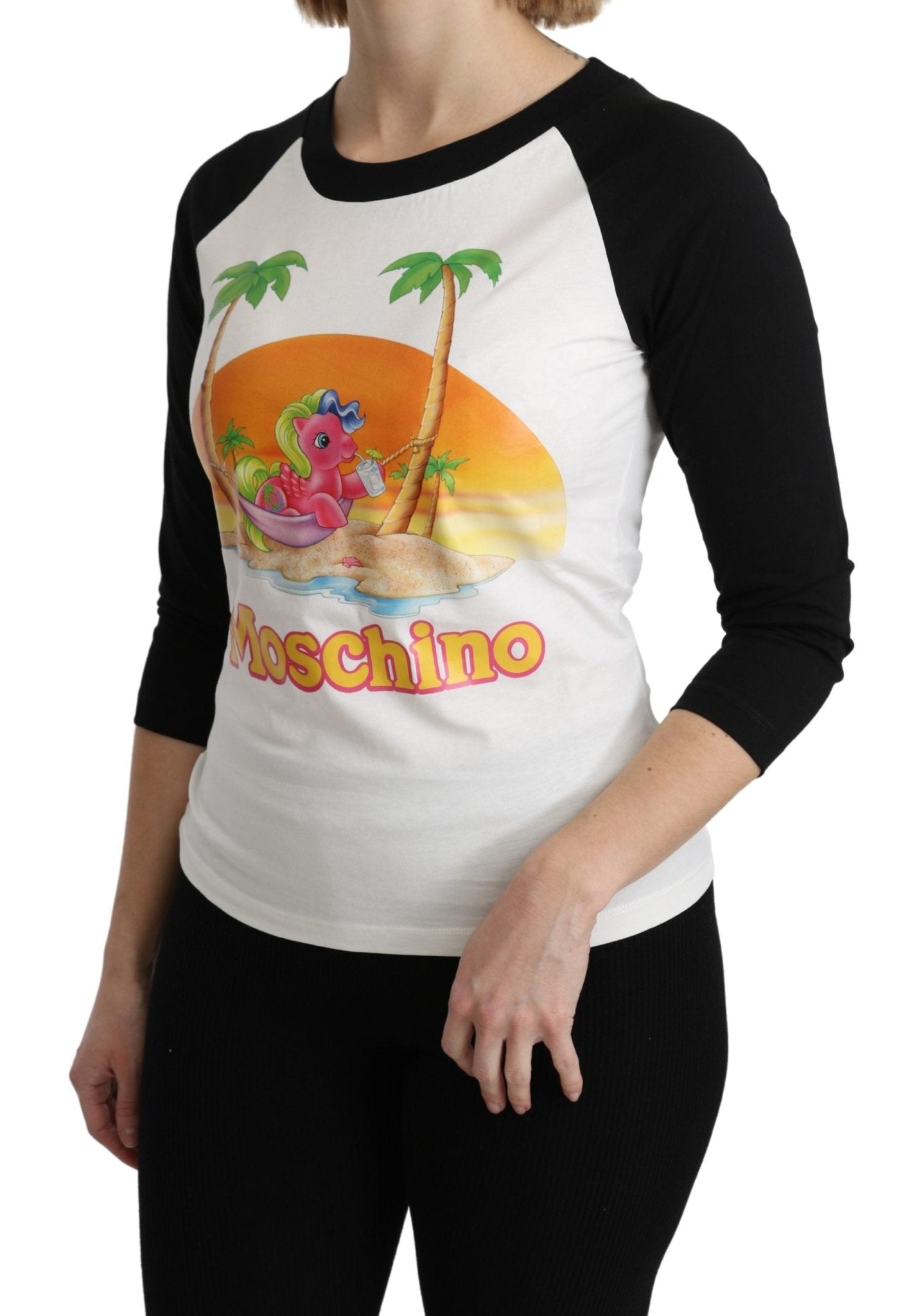 Moschino White Cotton T-shirt My Little Pony Top Tshirt - Fizigo