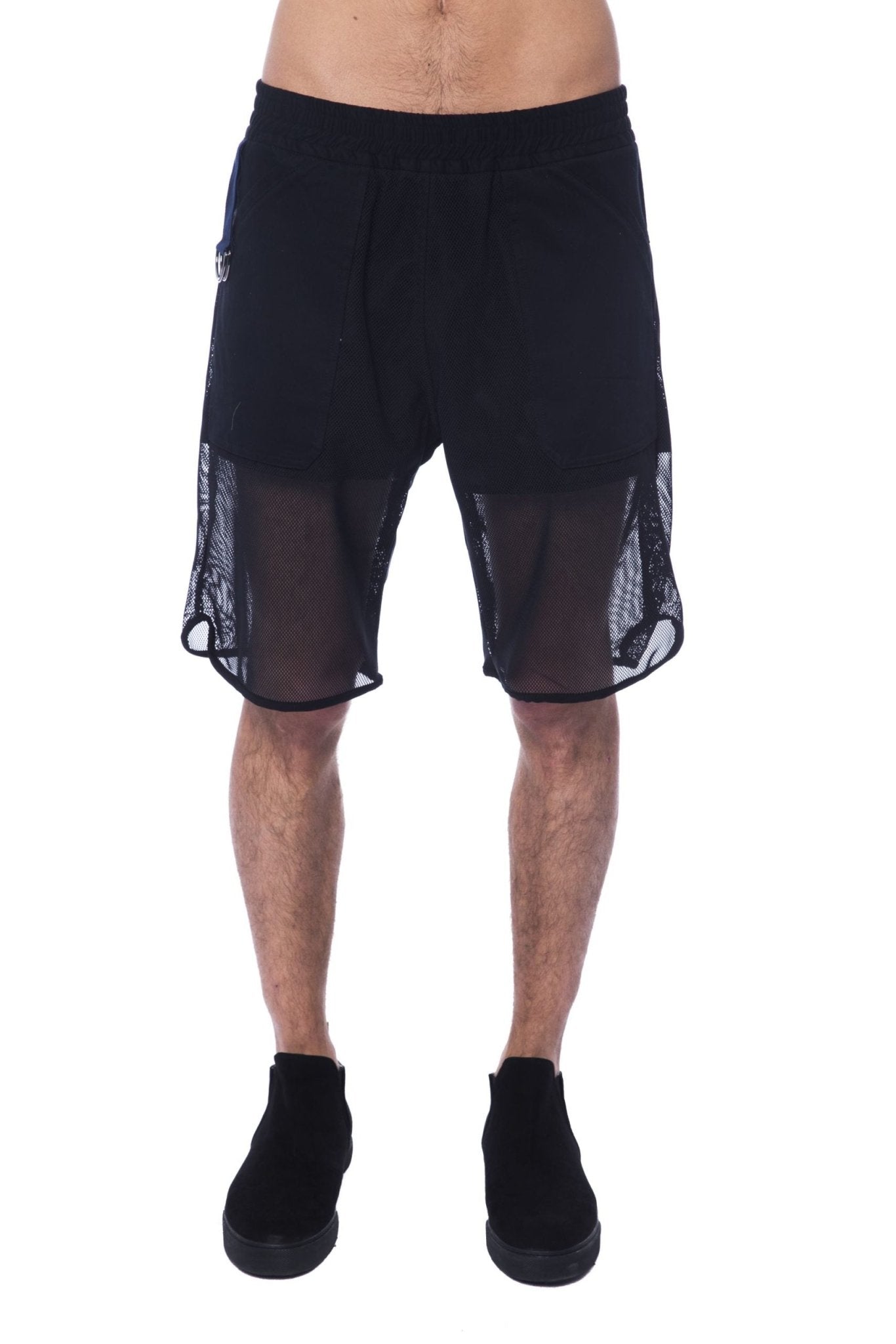 Nicolo Tonetto Black Polyester Short - Fizigo