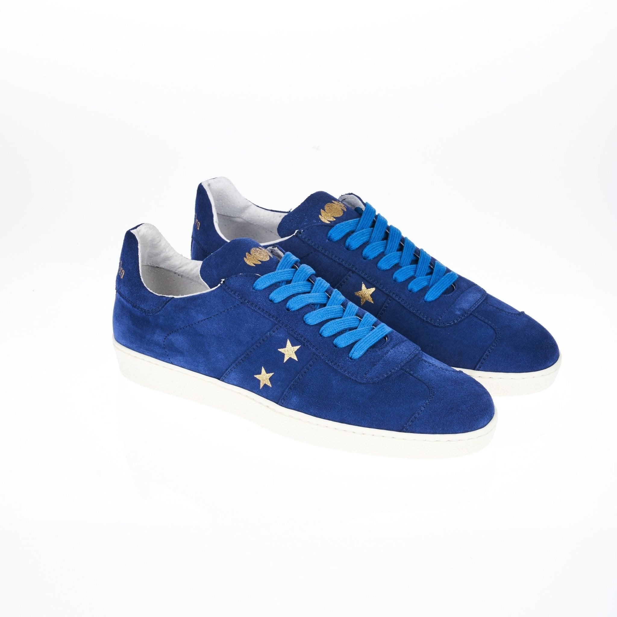 Pantofola D'Oro Blue Leather Sneaker - Fizigo