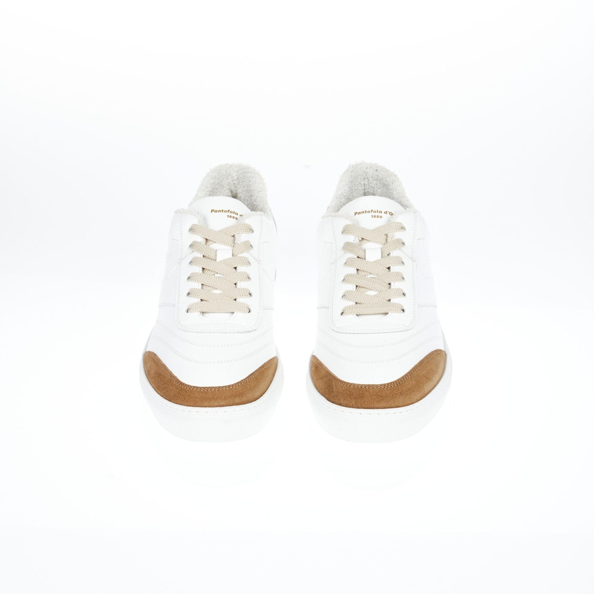 Pantofola D'Oro White Leather Sneaker - Fizigo