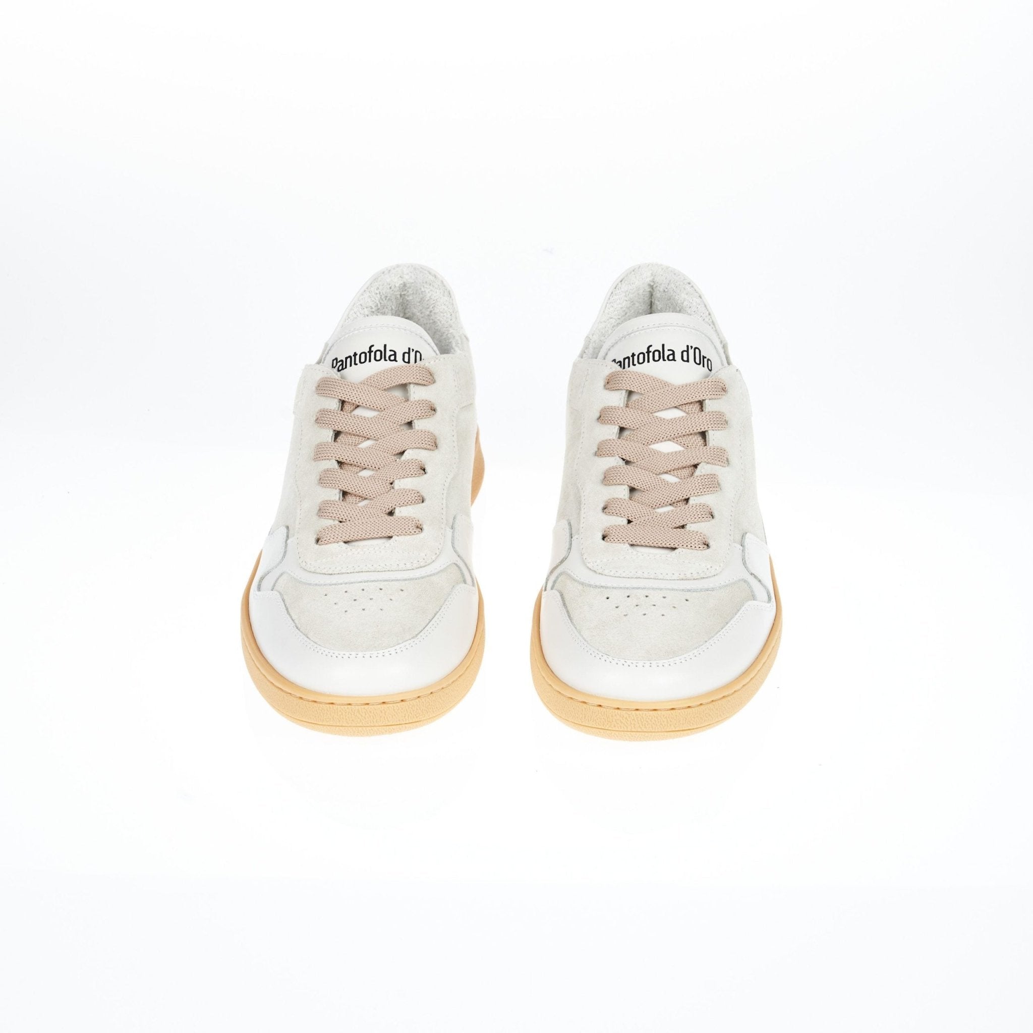 Pantofola D'Oro White Leather Sneaker - Fizigo