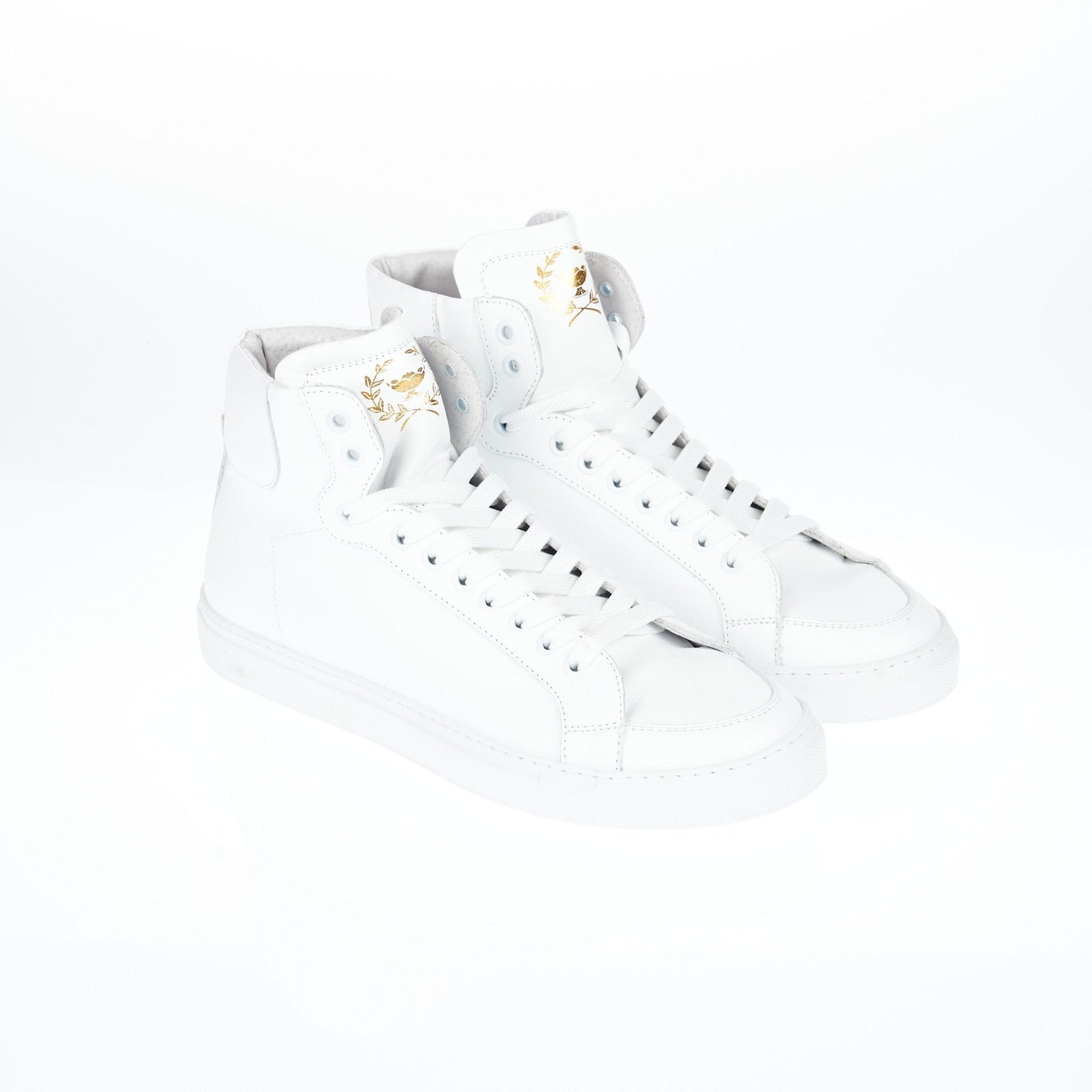 Pantofola D'Oro White Leather Sneaker - Fizigo