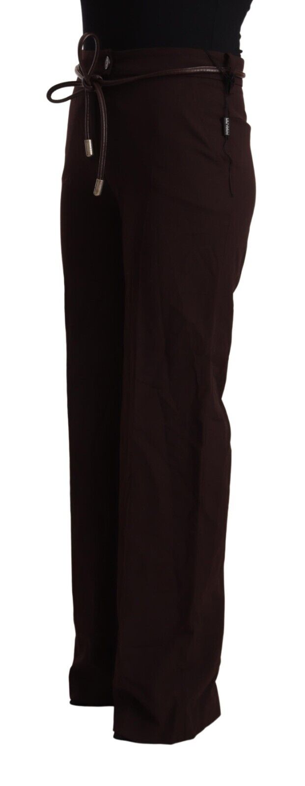 Patrizia Pepe Black High Waist Straight Formal Pants - Fizigo