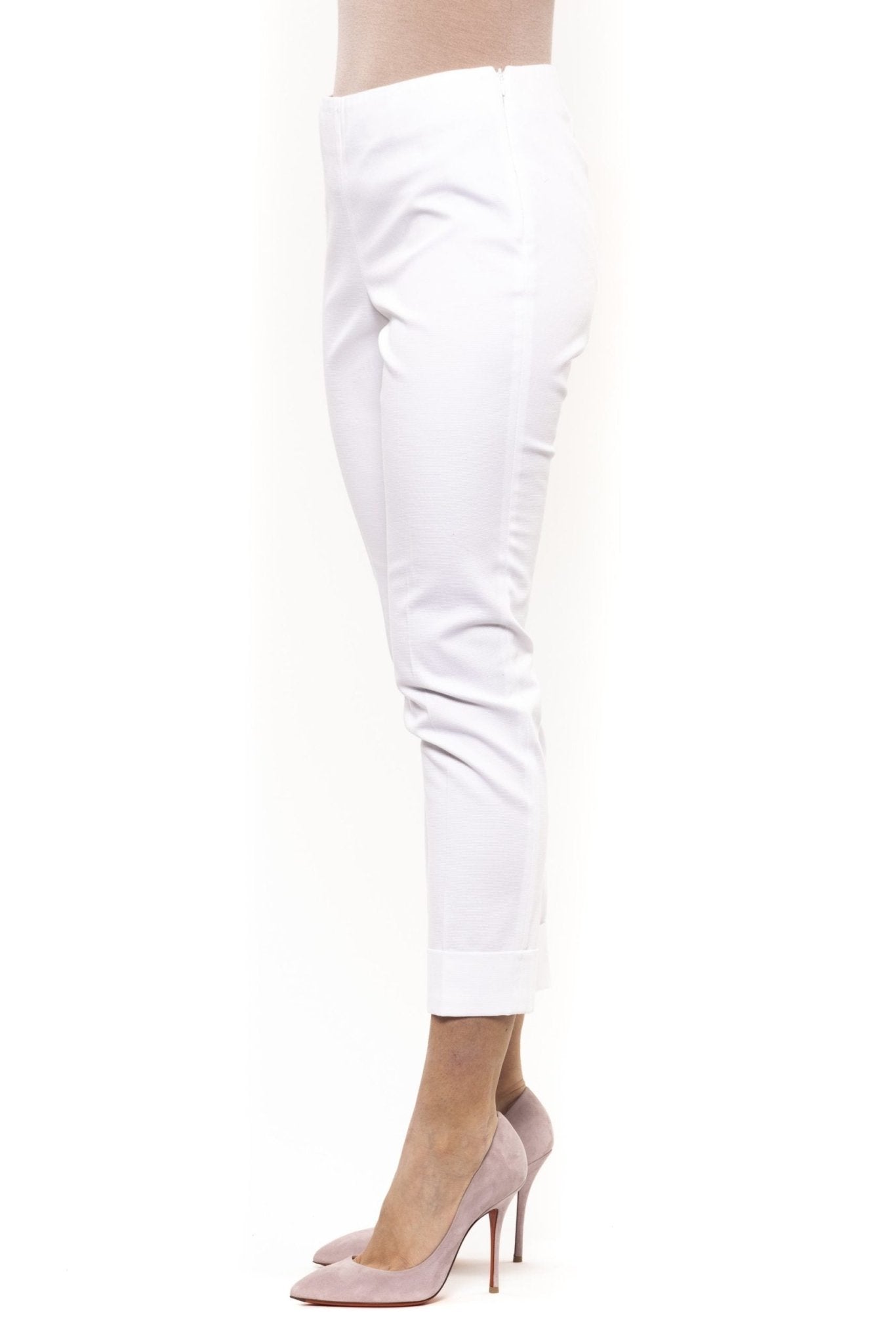 Peserico White Cotton Jeans & Pant - Fizigo