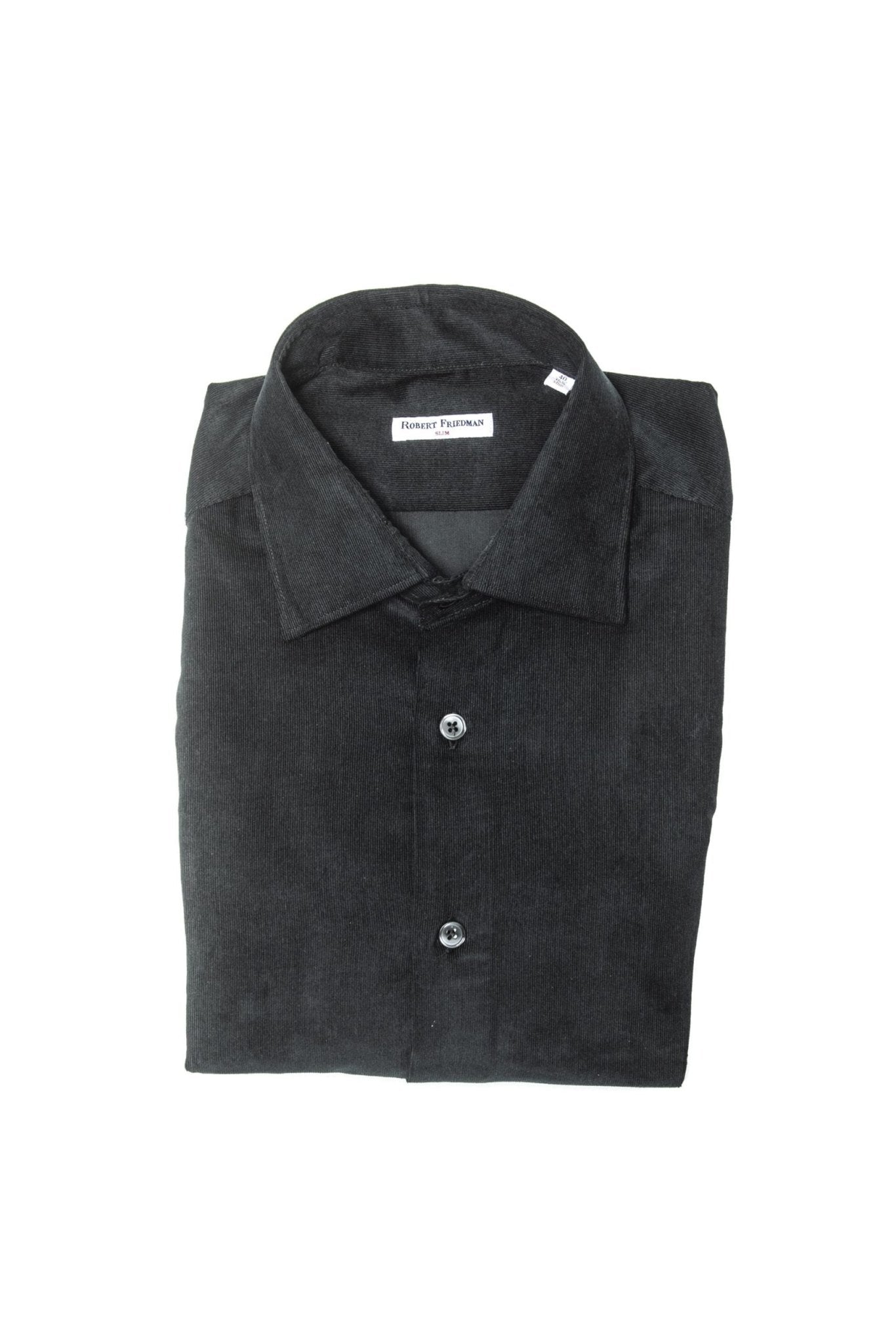 Robert Friedman Black Cotton Shirt - Fizigo