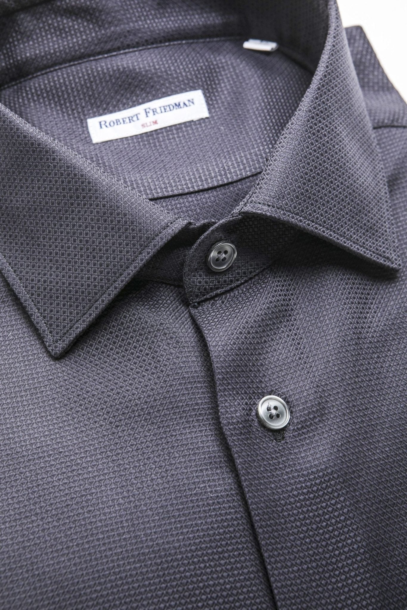 Robert Friedman Blue Cotton Shirt - Fizigo