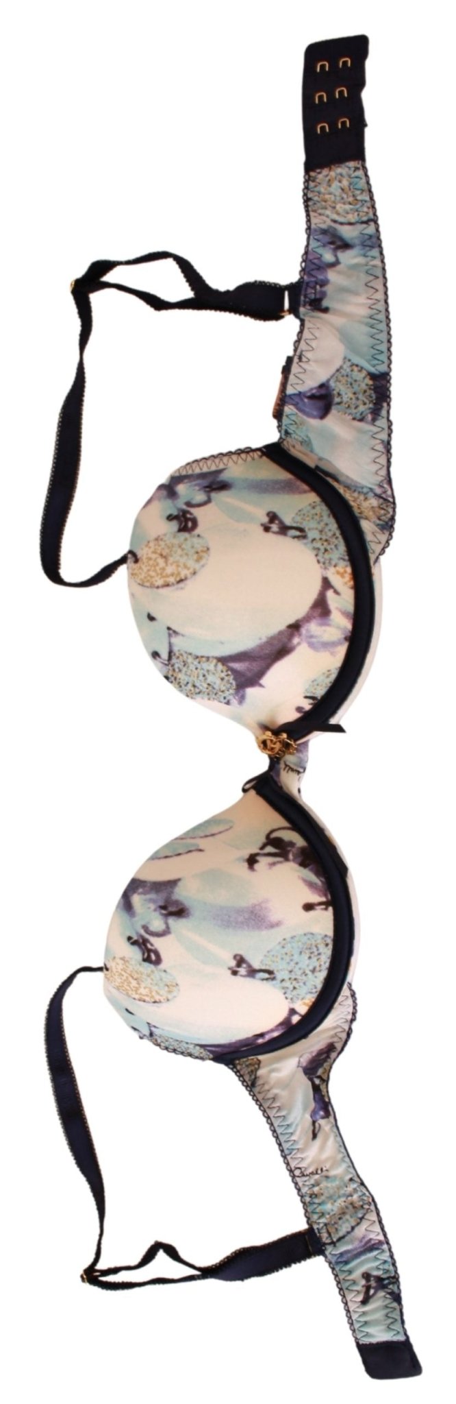 Roberto Cavalli Blue Printed Nylon Reggiseno Bra Underwear - Fizigo