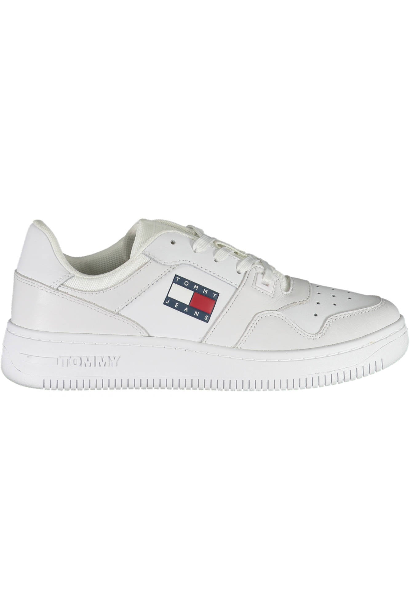 Tommy Hilfiger White Polyester Sneaker - Fizigo