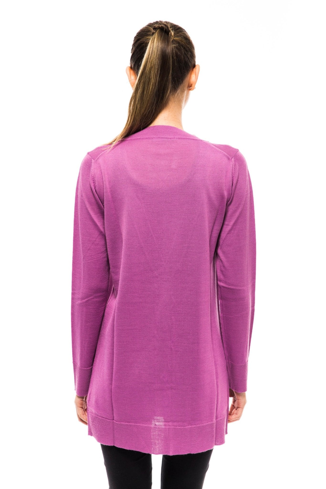 Ungaro Fever Violet Wool Cardigan - Fizigo