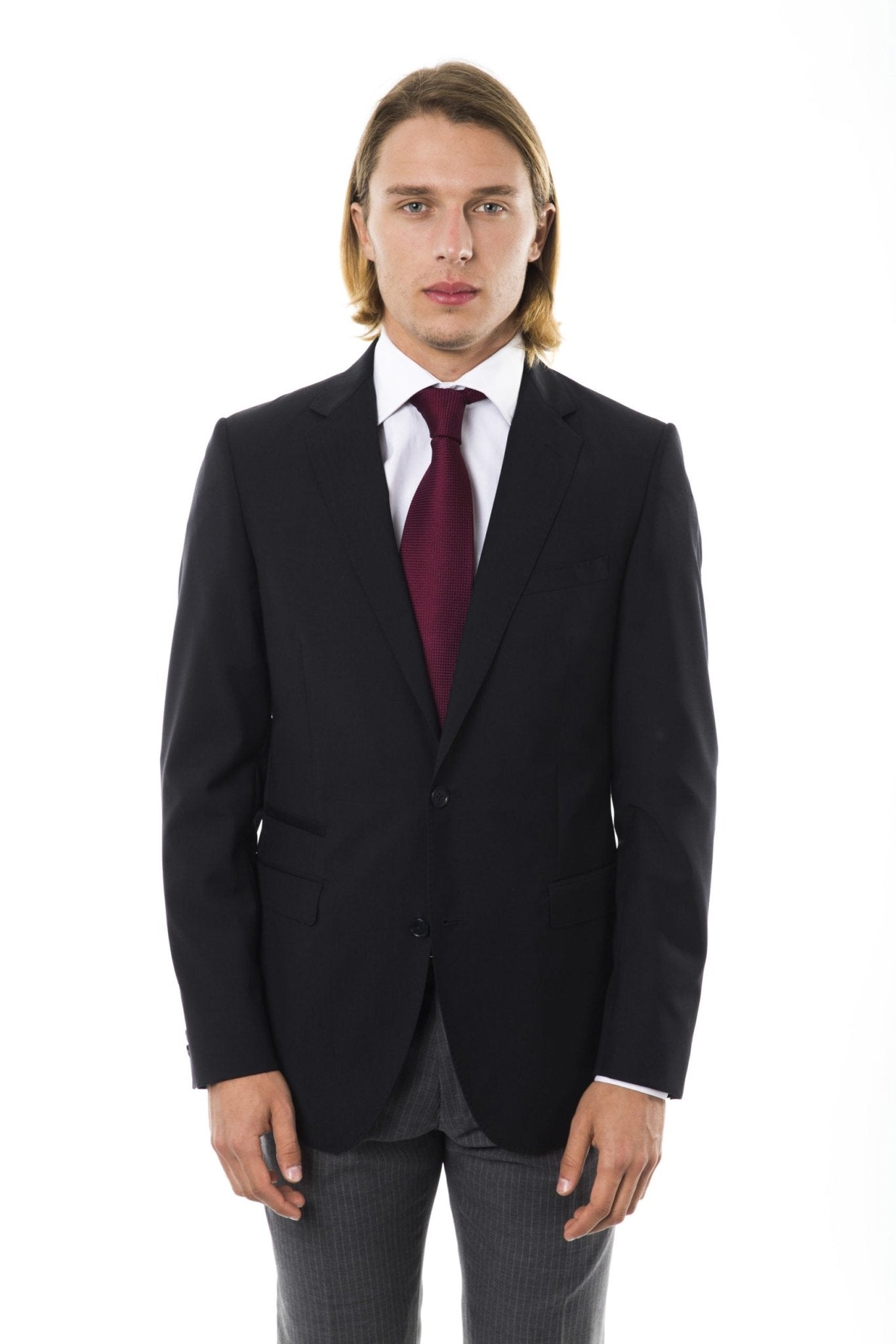 Uominitaliani Black Wool Blazer - Fizigo