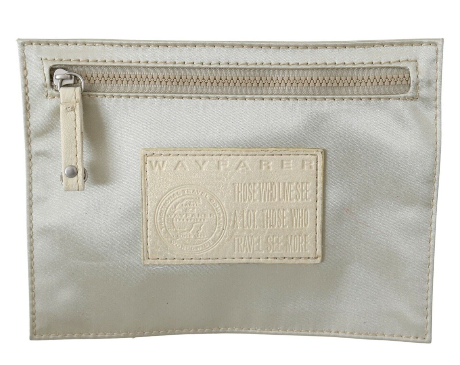 WAYFARER White Zippered Coin Holder Wallet - Fizigo